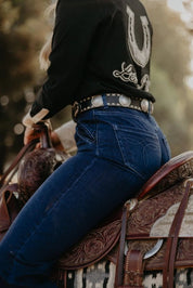 Rodeo Quincy Cowgirl Spirit High Rise Flare Jeans24