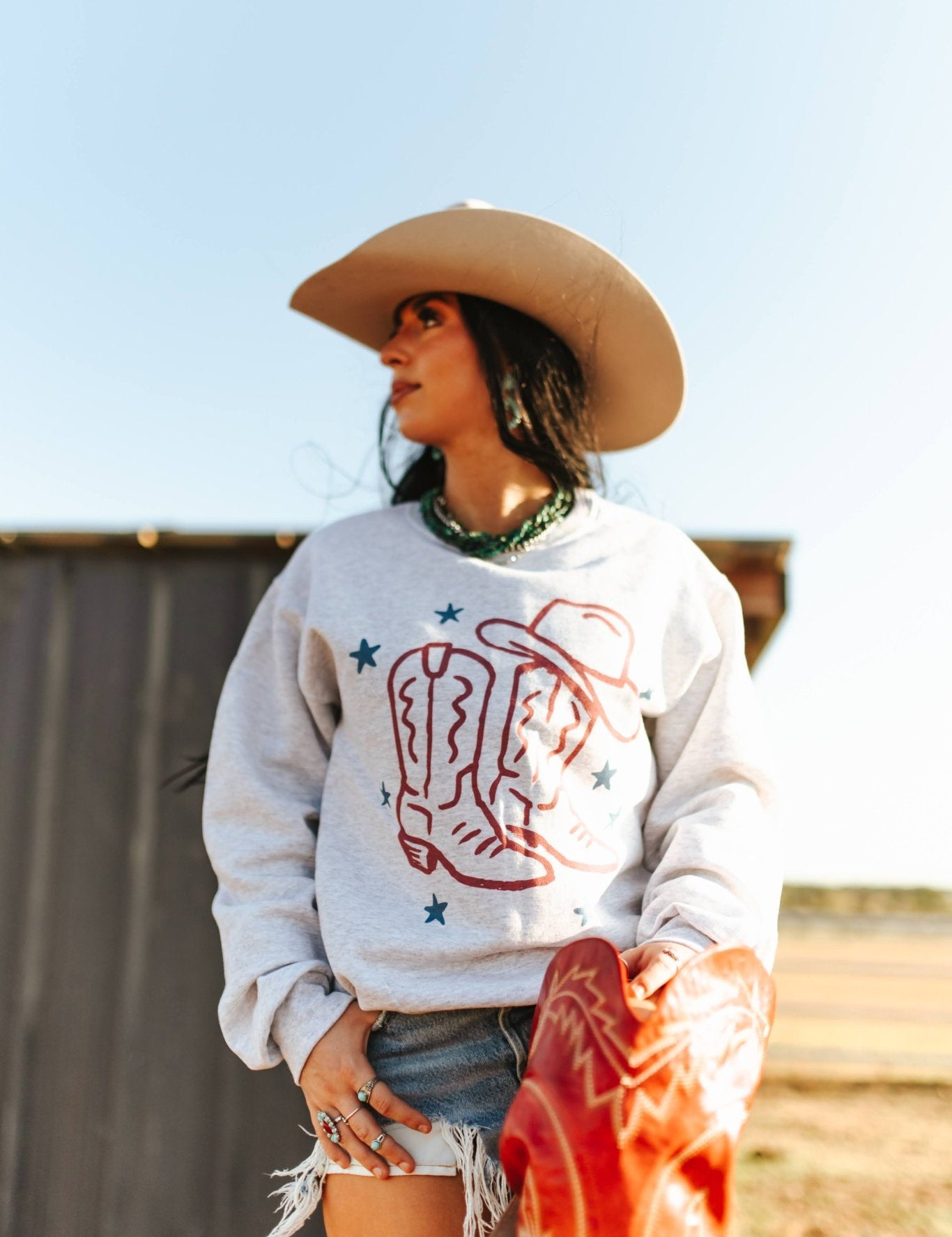 Rodeo Ready Graphic SweatshirtAshS