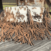 Rodeo Rider Cowhide Fringed Crossbody Bag