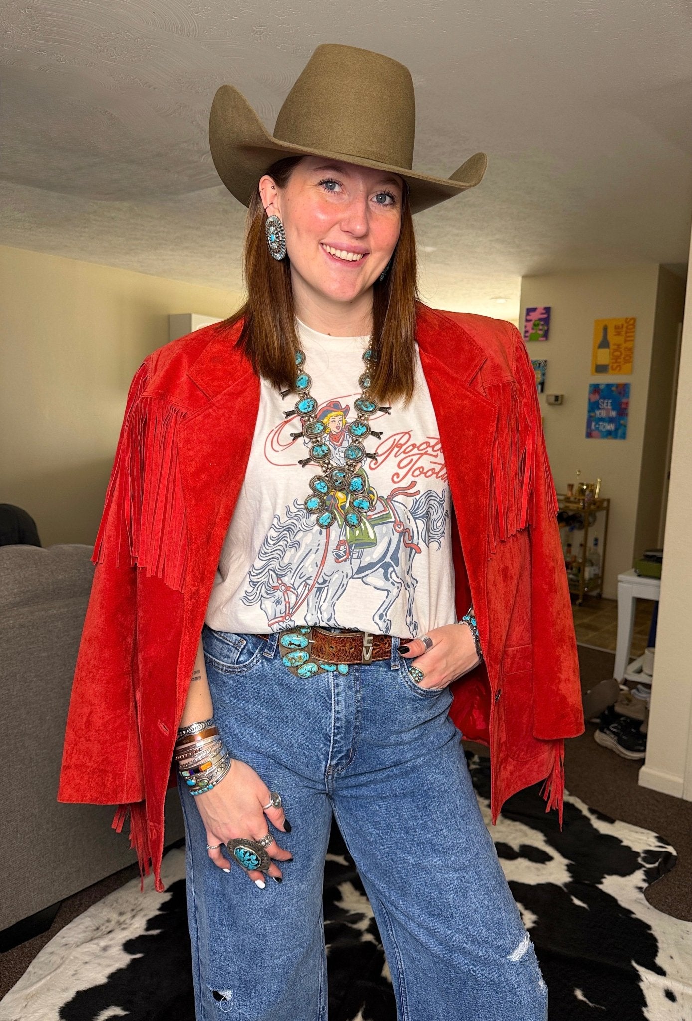 Rootin Tootin Cowgirl Graphic TeeNaturalS