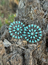 Roped Floral Cluster Earrings