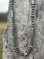 Roundel And Barrel Beaded Necklace