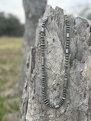 Roundel And Barrel Beaded Necklace