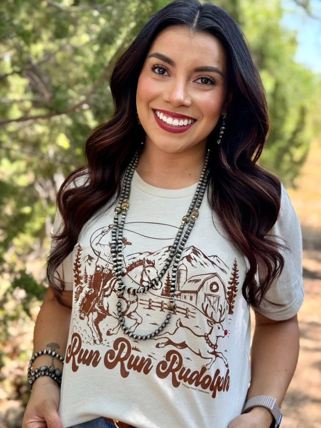Run Run Rudolph Graphic TeeS