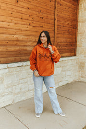 Saddle Up And Enjoy The Ride Graphic HoodieTexas OrangeS