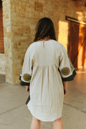 Sagebrush Embroidered Babydoll DressS