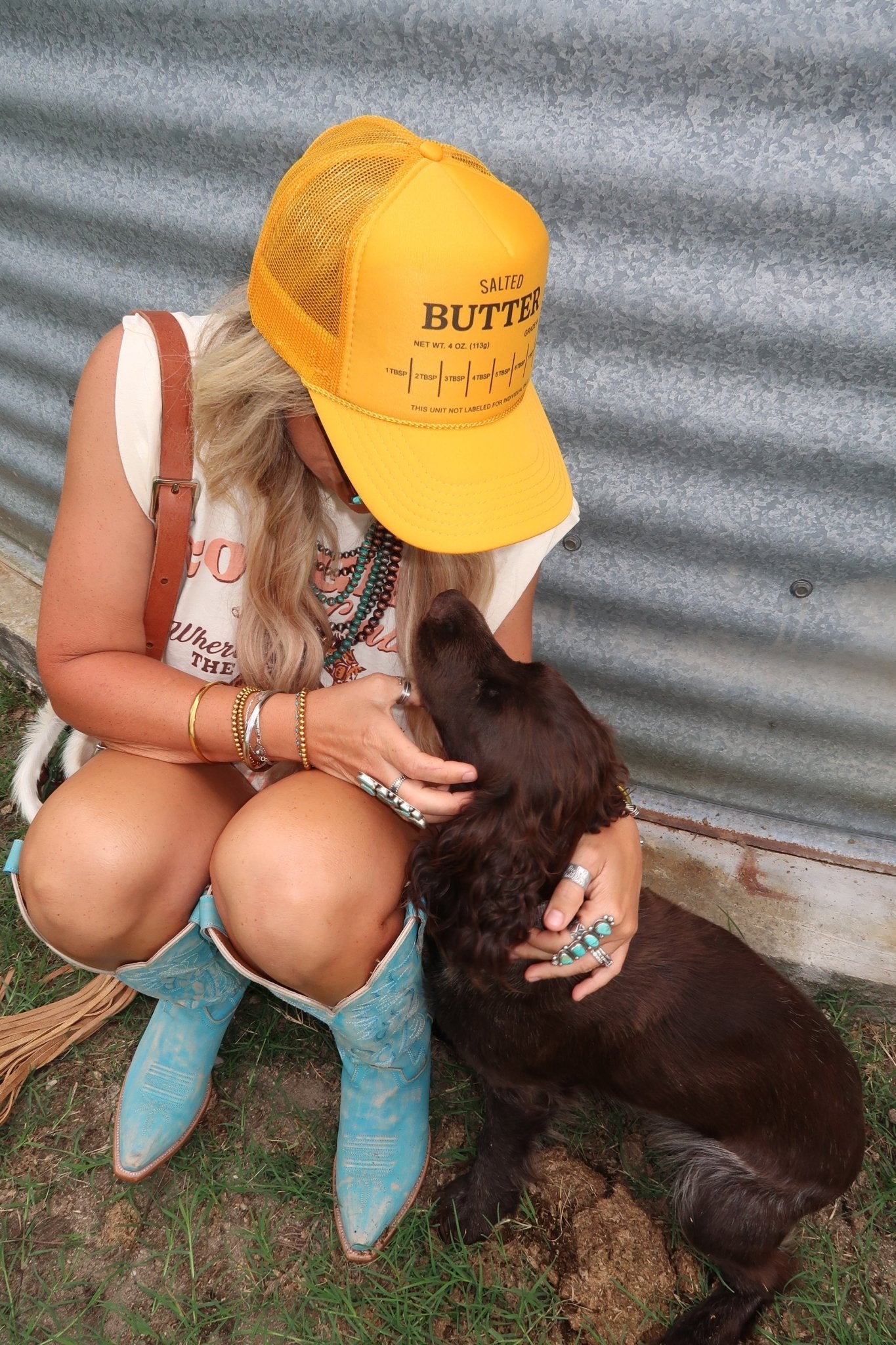 Salted Butter Stick Trucker HatGold