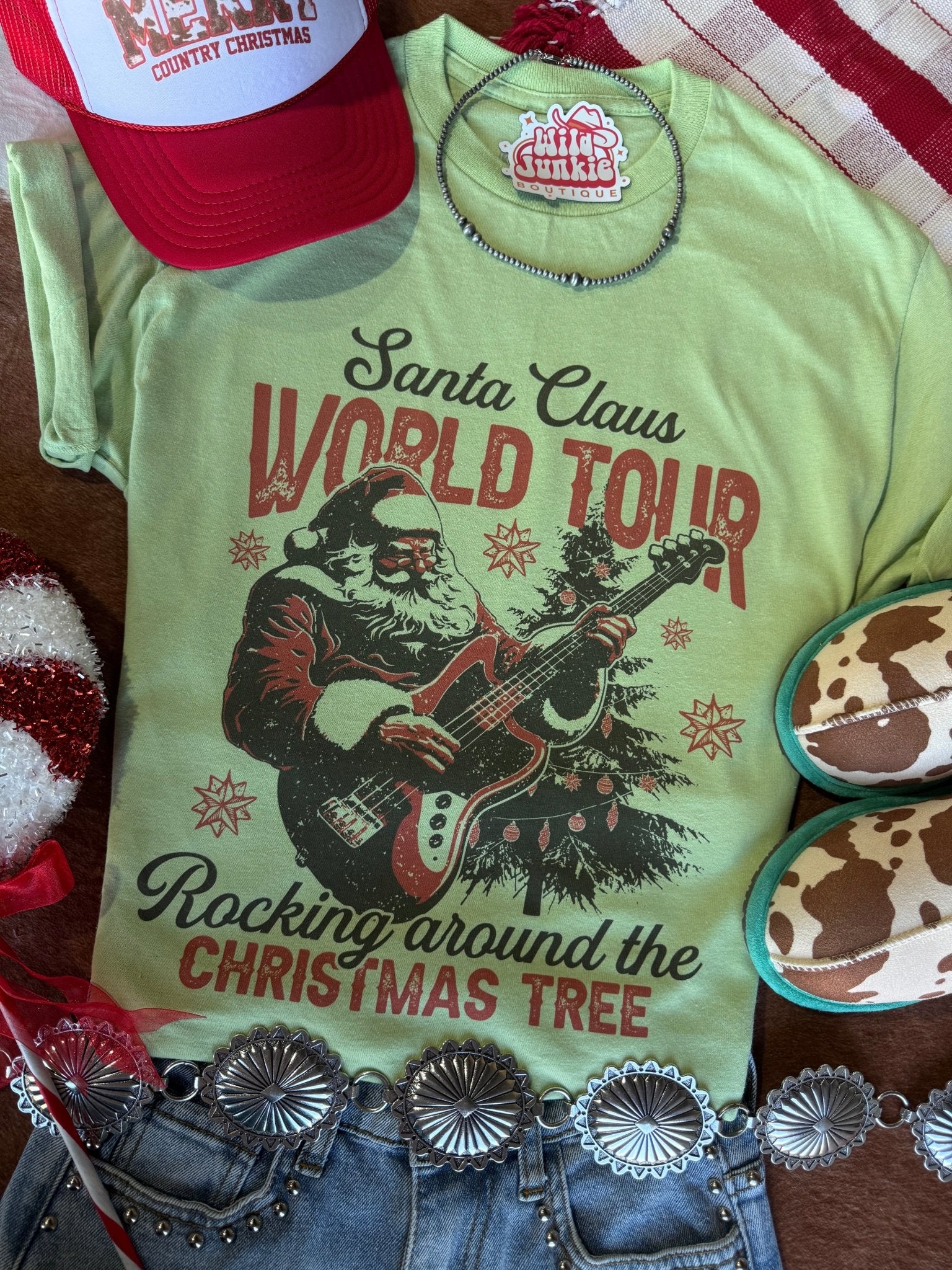 Santa Claus World Tour Graphic TeePistachioS