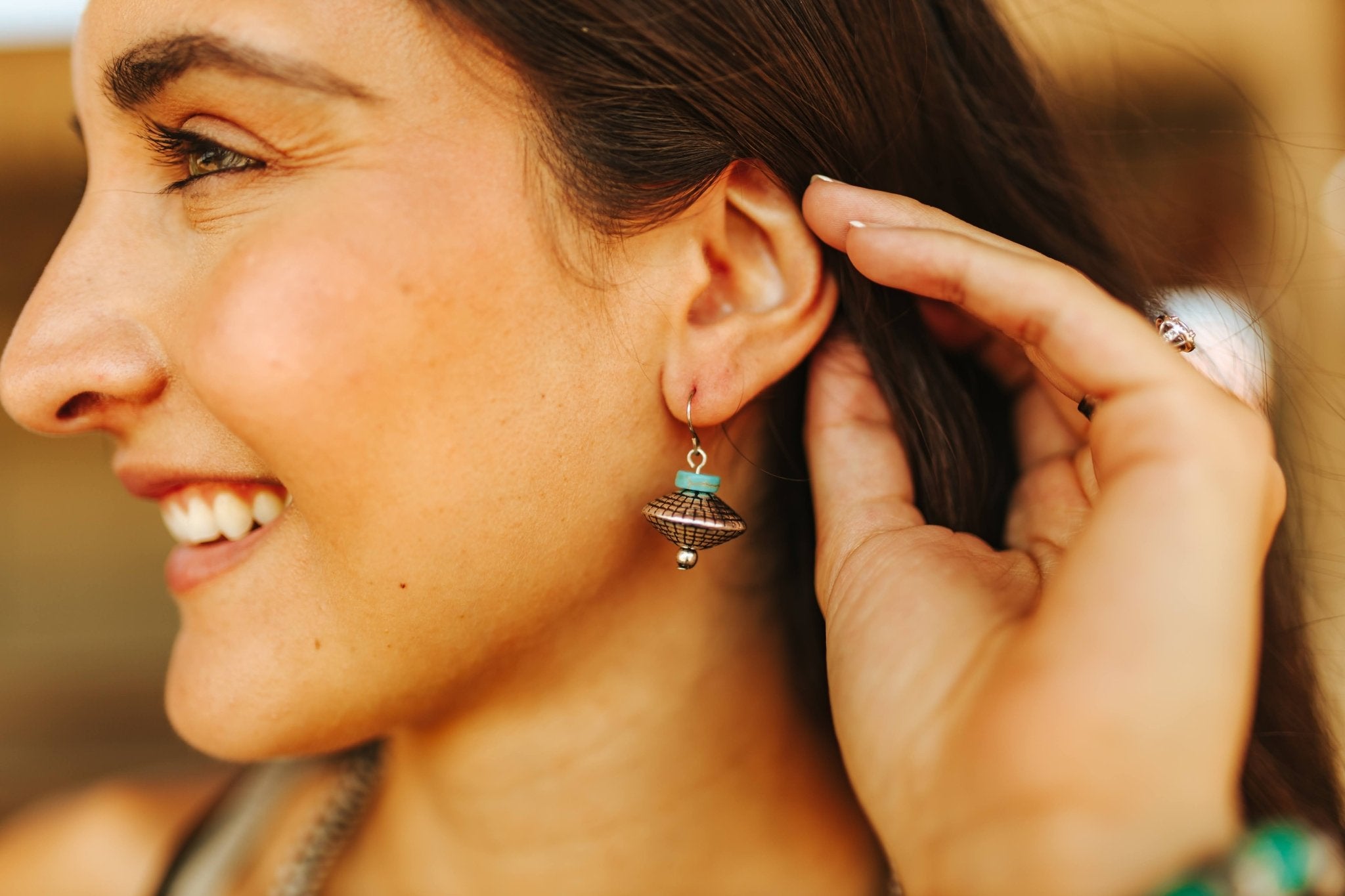 Saucer Bead EarringsSilverOS