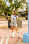 Sequin Mesh Long Sleeve Top - WhiteS