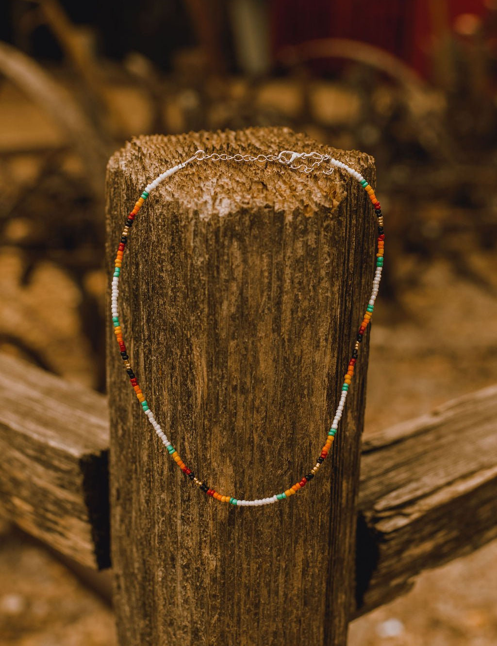 Serape Bead ChokerBlackOS
