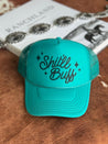 Shit'll Buff Trucker HatTurquoise BlueOS