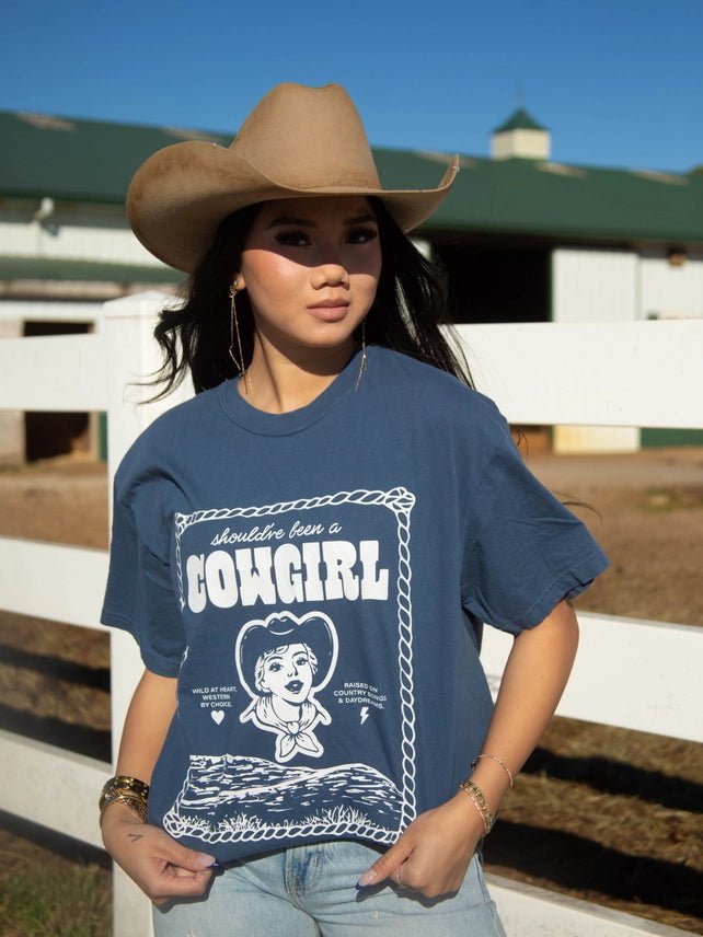 Should've Been A Cowgirl Graphic TeeS