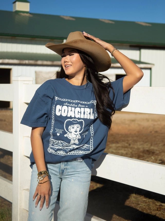 Should've Been A Cowgirl Graphic TeeS