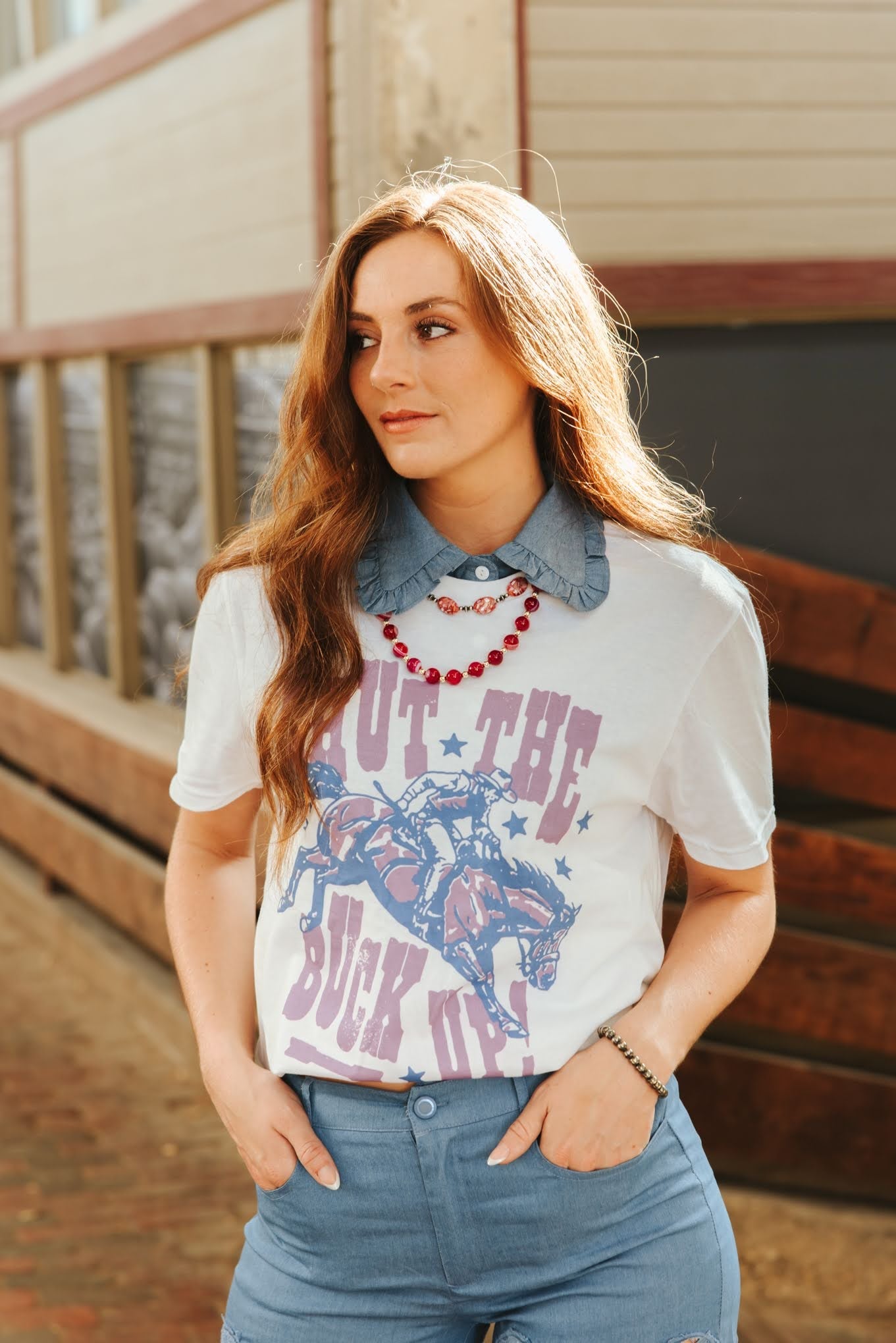 Shut The Buck Up Graphic TeeWhiteS