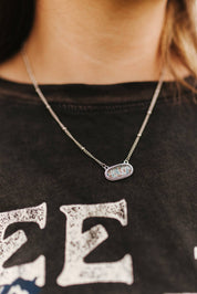 Silver Camo Chain Necklace