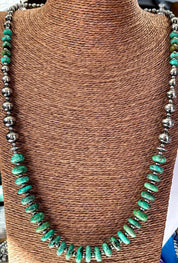Silver Creek Turquoise Hematite Bead Necklace