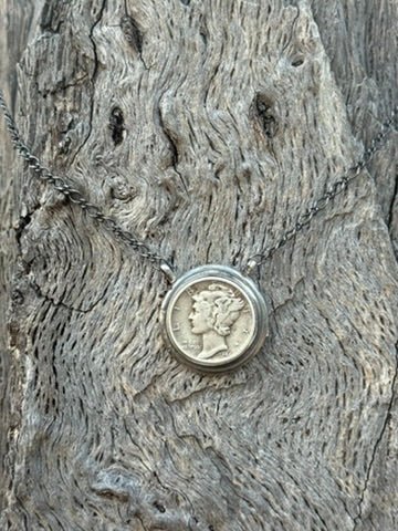 Silver Liberty Coin Necklace