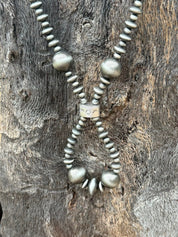 Silver Mesa Pearl Lariat Necklace
