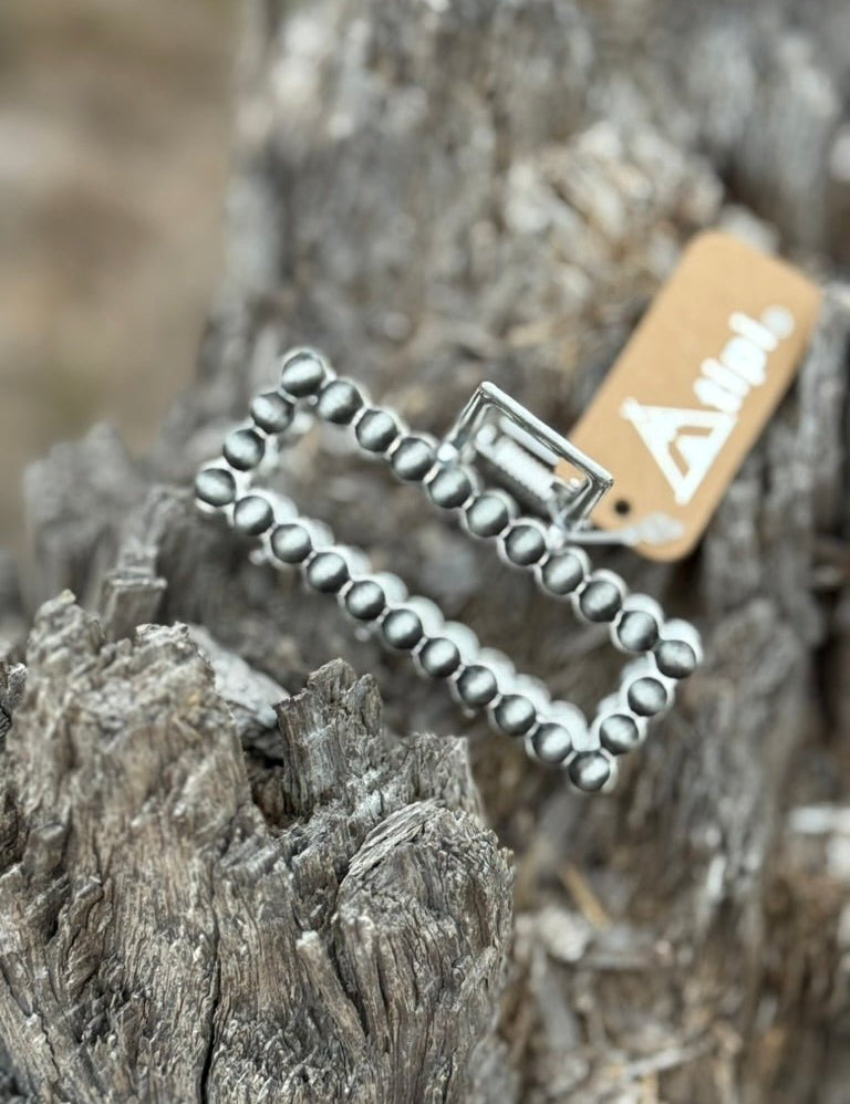 Silver Pearl Hair Claw