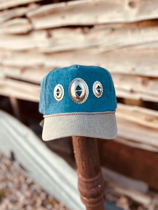 Silver Sage Concho Trucker Hat