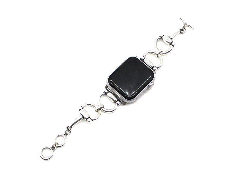 Silver Snaffle Bit Apple Watch Band