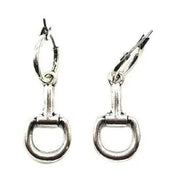 Silver Snaffle Bit Dangle Earrings