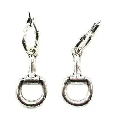 Silver Snaffle Bit Dangle Earrings