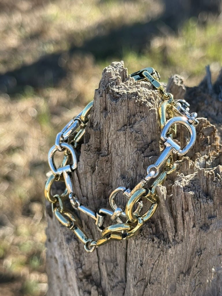 Silver Snaffle Bit Magnetic Bracelet