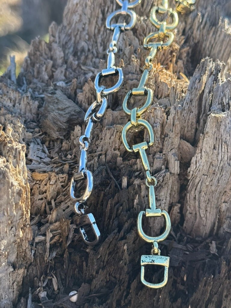 Silver Snaffle Bit Magnetic Bracelet