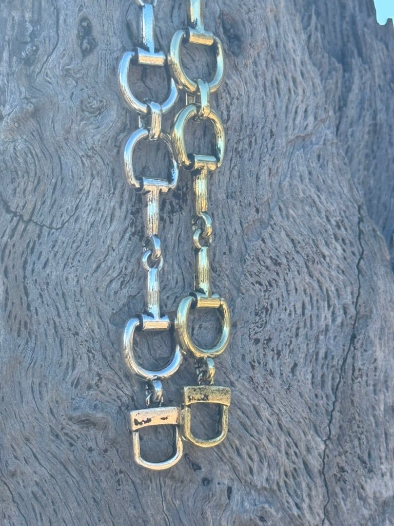 Silver Snaffle Bit Magnetic Bracelet
