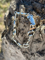 Silver Snaffle Bit Magnetic Bracelet
