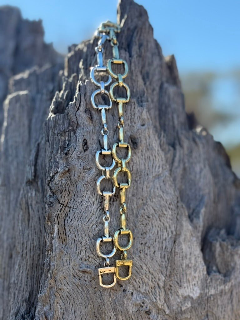 Silver Snaffle Bit Magnetic Bracelet