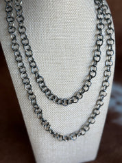 Silver Spur Link Chain Necklace16