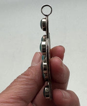 Silversmith Turquoise Cactus Pendant