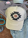 Simple Aztec Trucker HatTan