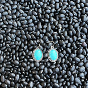 Simple Turquoise Oval EarringsTurquoiseOS