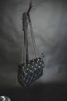 Small Studded Quilted Leather Handbag