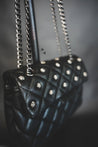 Small Studded Quilted Leather Handbag