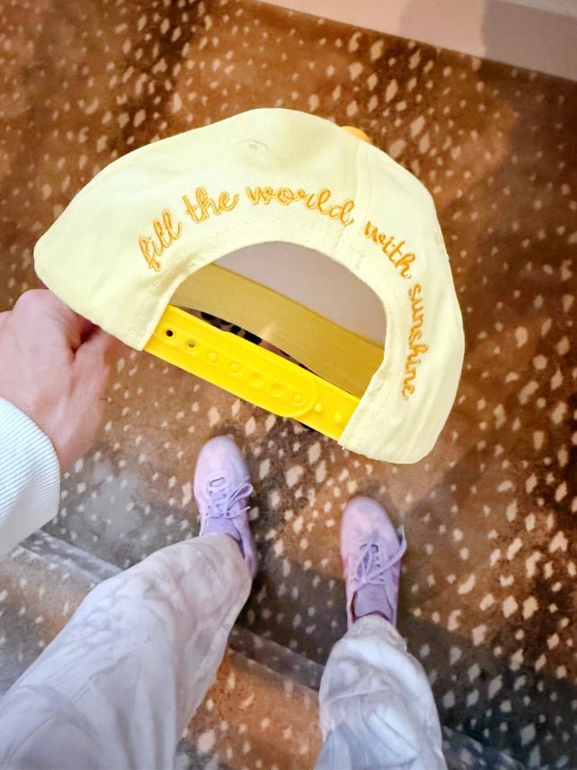 Smiley Embroidered Leopard Trucker Hat