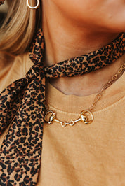 Snaffle Bit Gold Chain Necklace