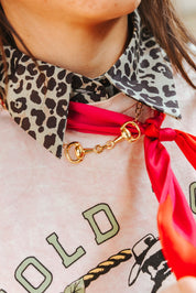 Snaffle Bit Gold Chain Necklace