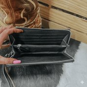 Snaffle Bit Tooled Leather Wallet