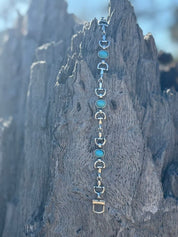 Snaffle Bit Turquoise Magnetic Bracelet