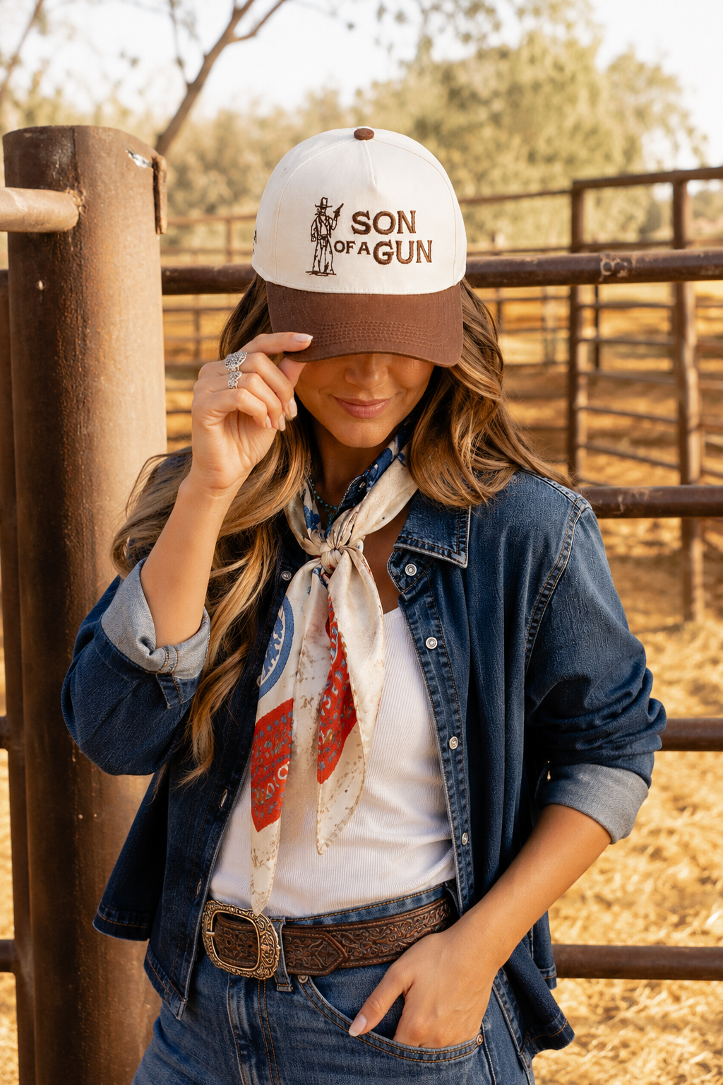 Son Of A Gun Embroidered Trucker Hat