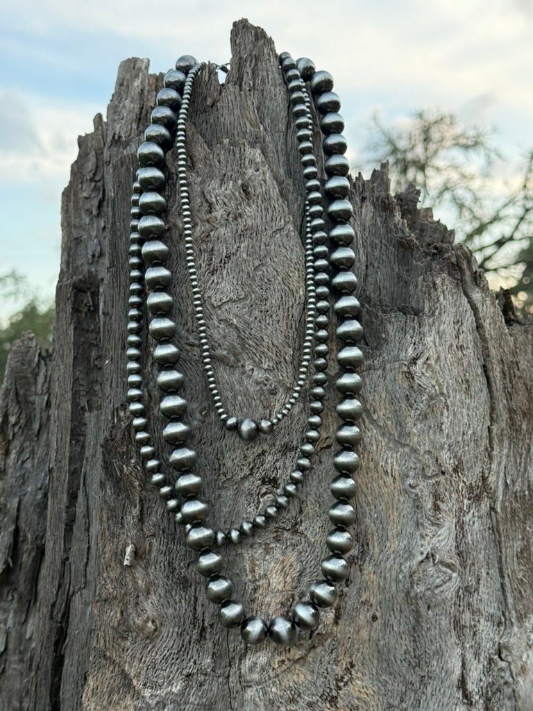 Sonora Desert Triple Strand Beaded Necklace