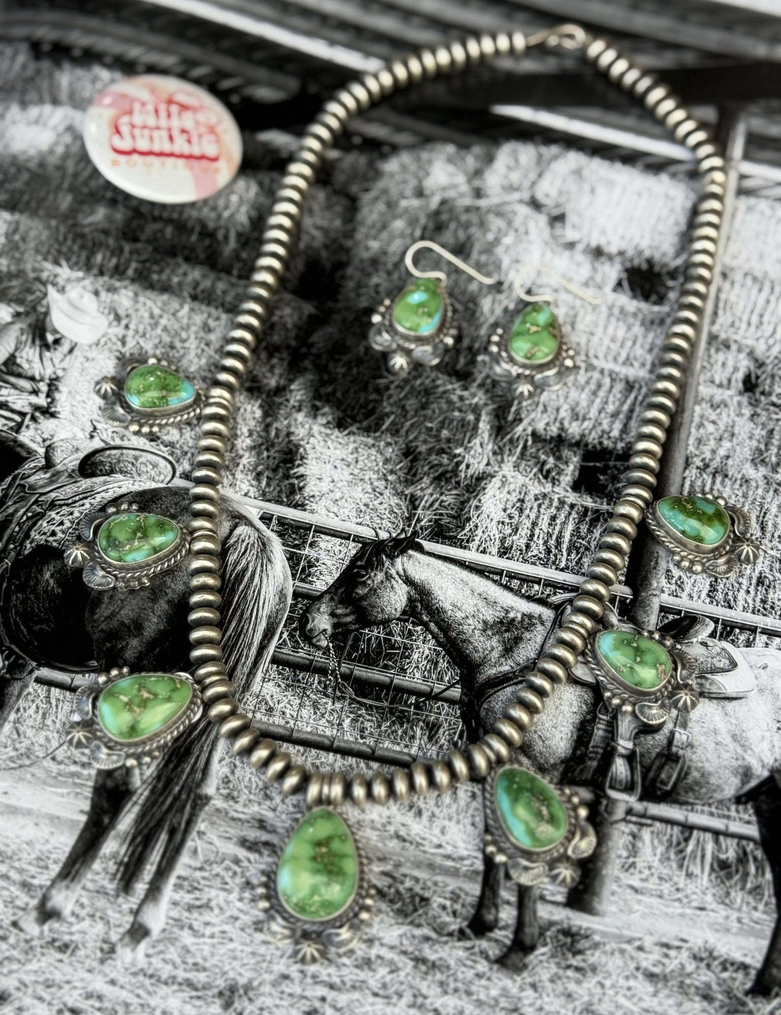 Sonoran Oasis Turquoise Beaded Jewelry Set