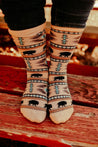 Southwestern Aztec SocksBison/TanOS