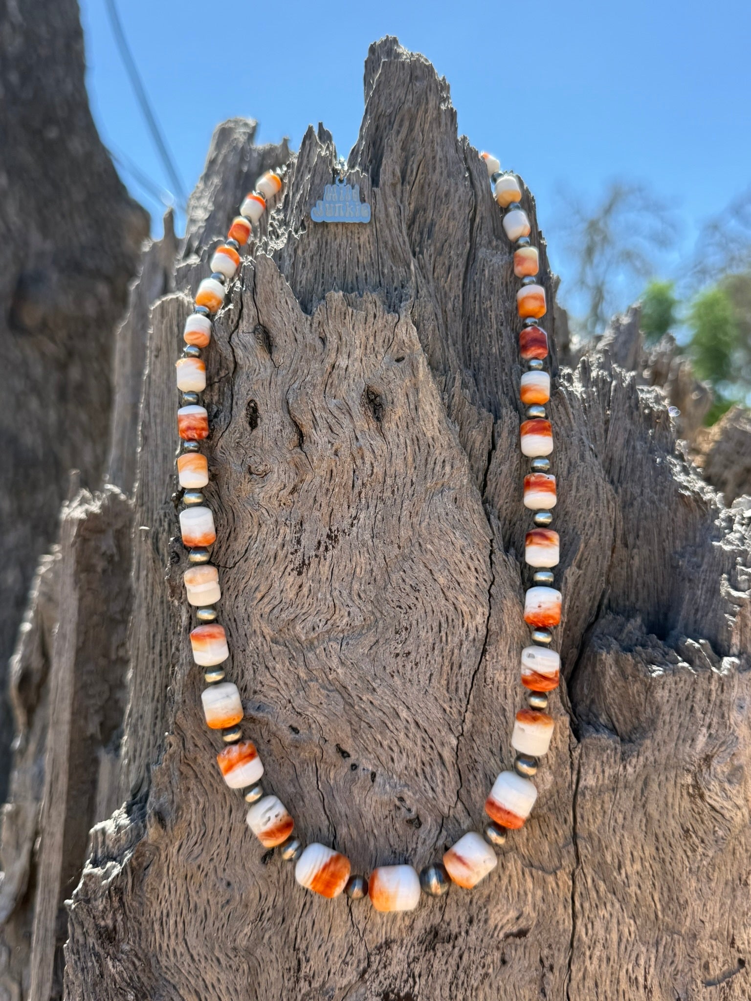 3-pc Necklace Stack: Spiny Oyster & Single Pearl Strand Sterling Silver Bundle