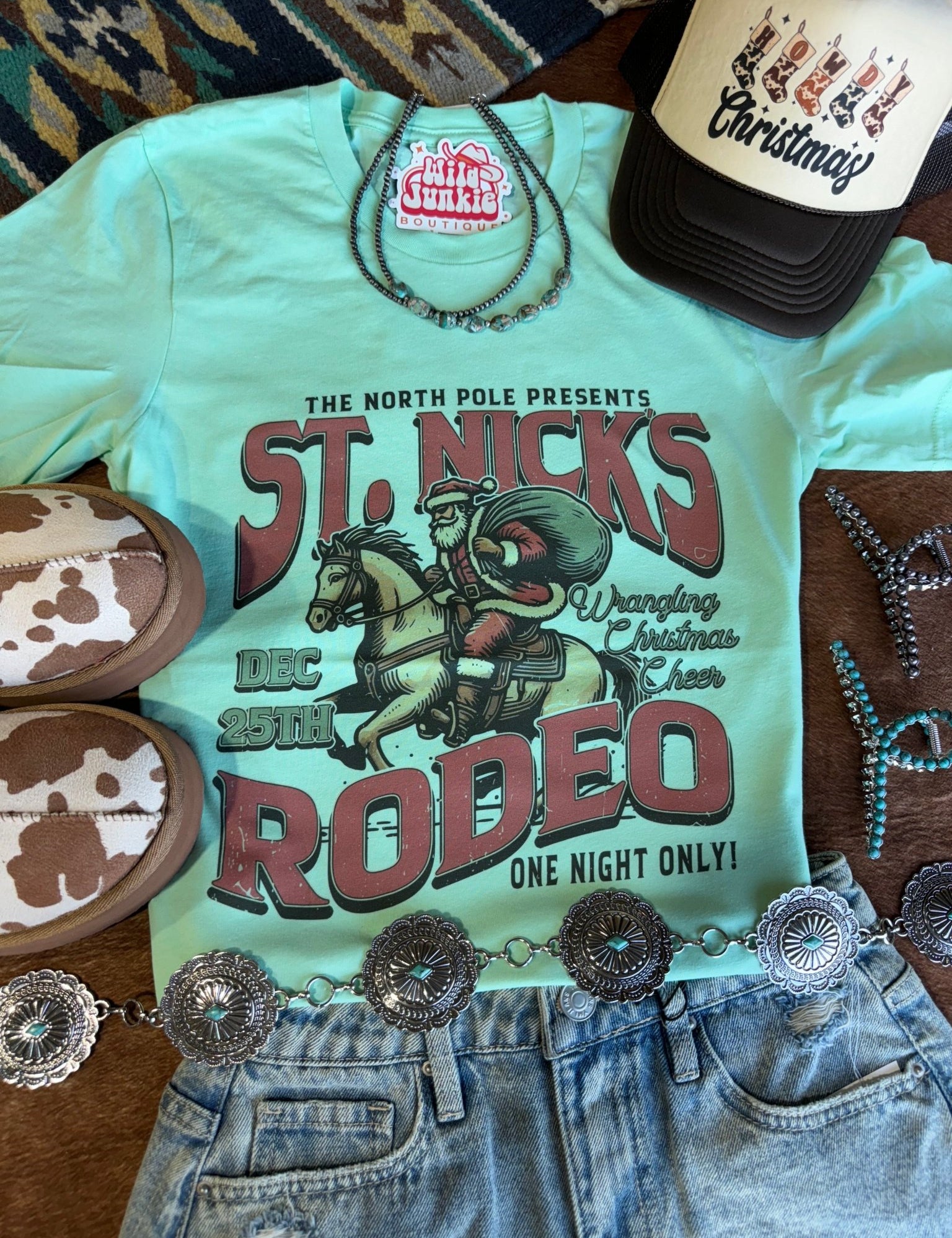 St Nick's Rodeo Graphic TeeMintS